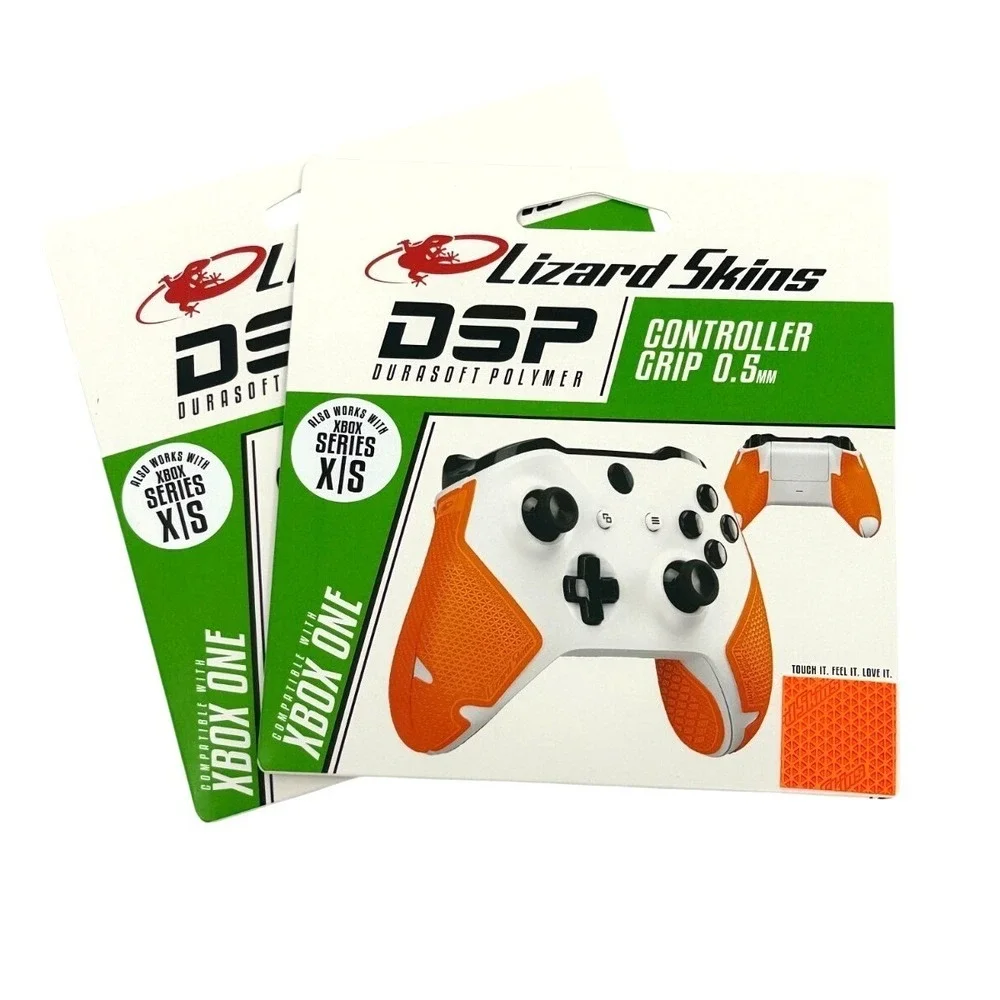 2 Pack Lizard Skins DSP Controller‎ Grip Xbox One Tangerine 0.5mm NEW